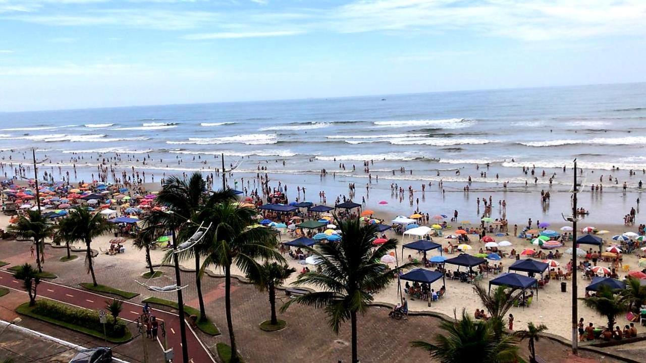 Hotel Apartamento De Frente O Mar Praia Grande Solemar Exterior foto